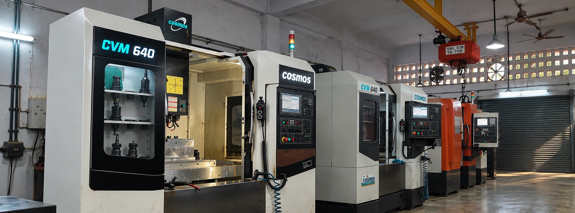 CNC machining workshop at Devkii Electricals