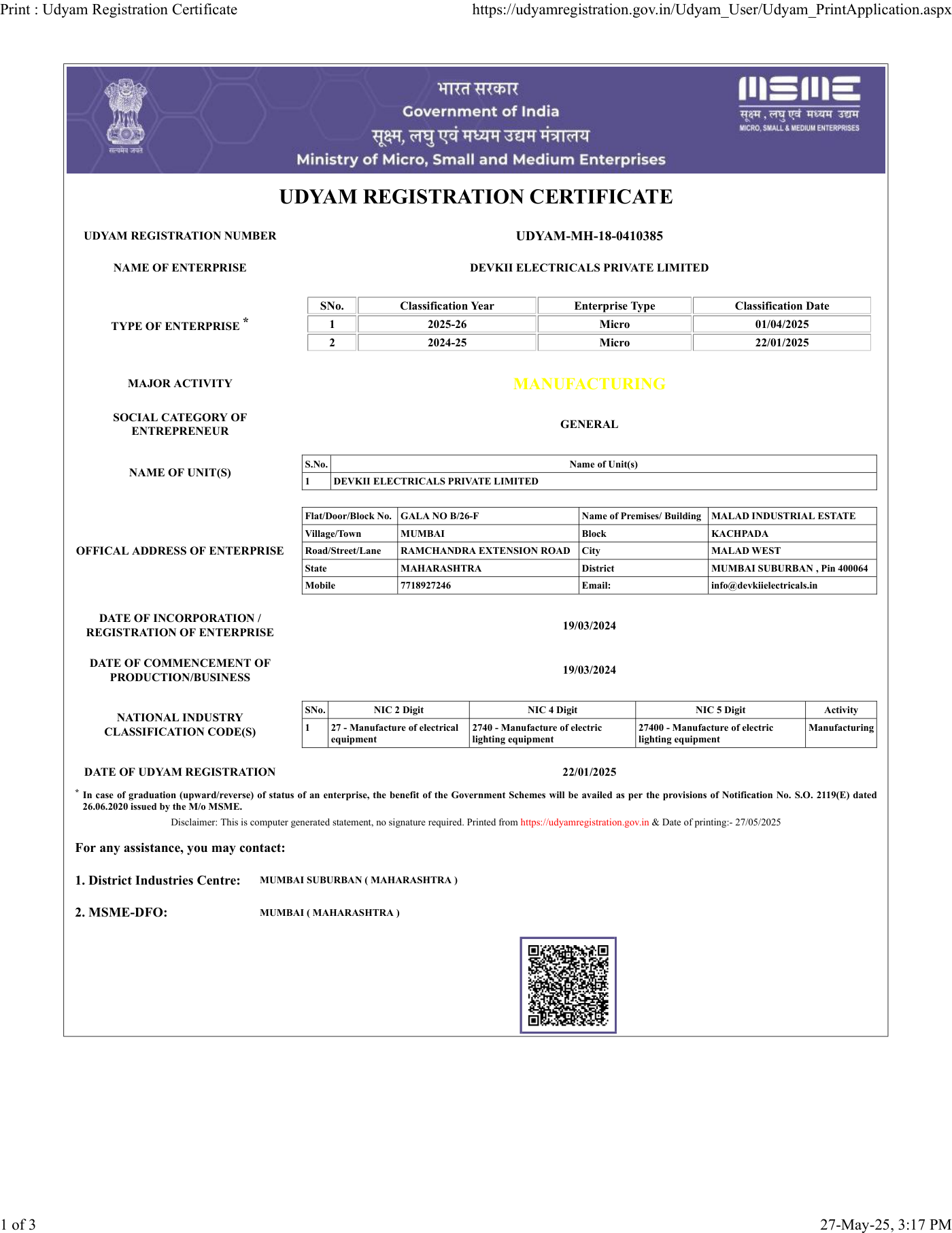 Udyam Registration